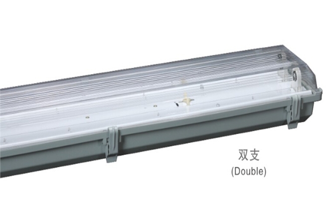 T8燈管支架 2x40W  電感/電子 三防燈雙支支架1275x155x100mm