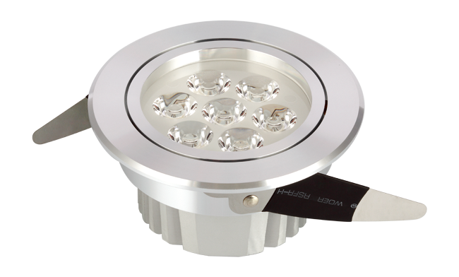 LED 7W 連體透鏡  天花燈 開孔95mm 黃光白光中性光